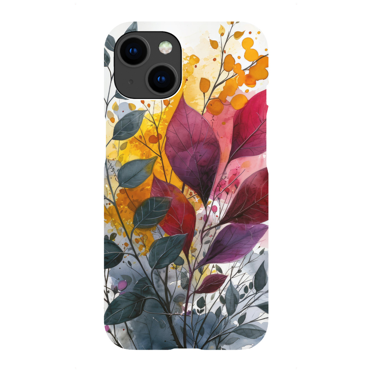 iPhone "Blumen und Blätter AD" Premium-Case Handyhülle artboxONE