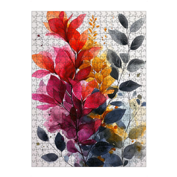 Puzzle Ravensburger "Blüten und Blätter AE" artboxONE - Natur,Floral - Natur,Blumen,Blumen,Botanische,Blätter,Blatt,Blumen,Garten - Bild natur