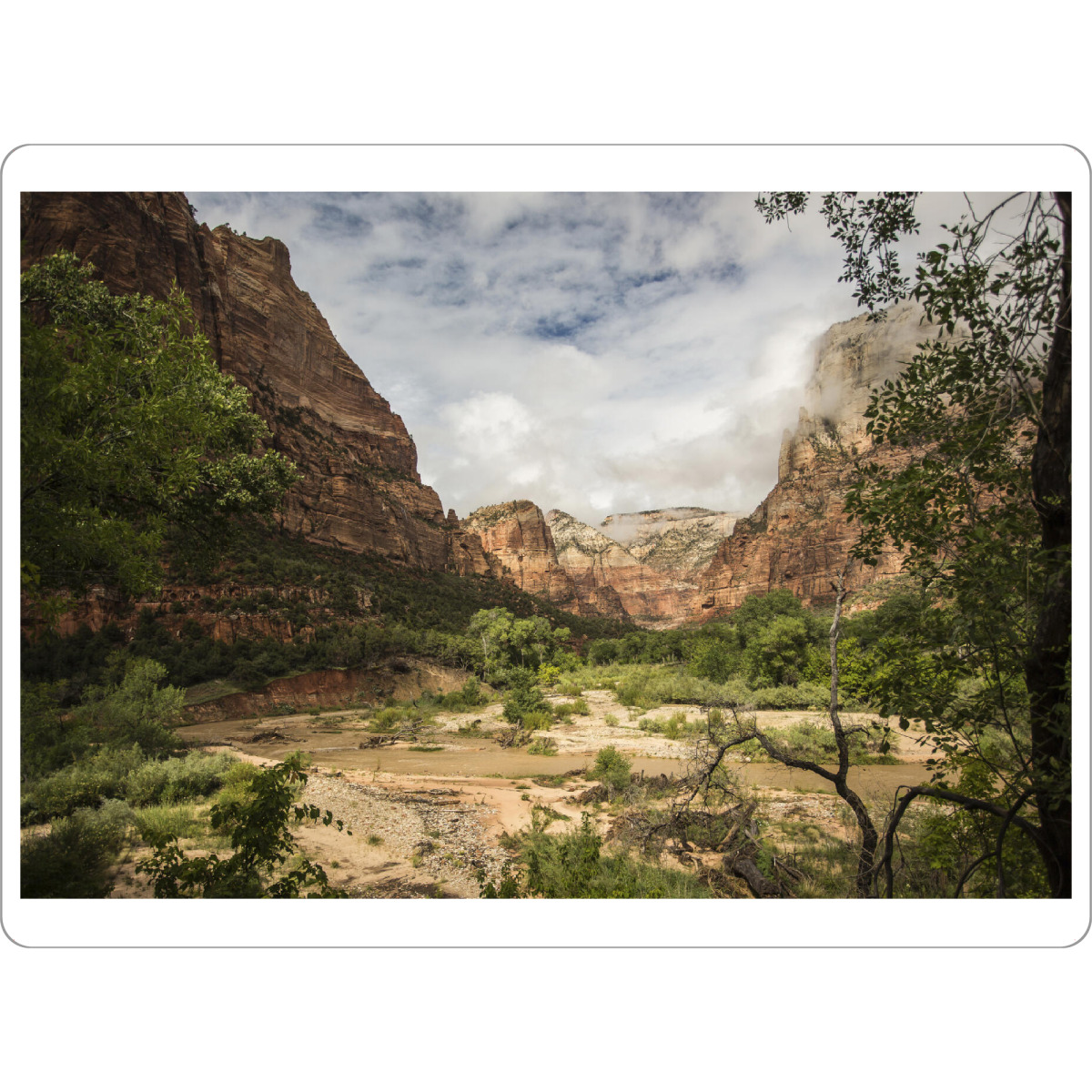 Tischset "Zion Canyon - Nationalpark" artboxONE - Reise / Länder - Zion nationalpark,Usa,Reise,Natur,Landschaft,Berge - Bild zion nationalpark