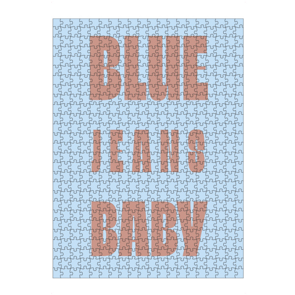 Puzzle Ravensburger "Blue Jeans Baby" artboxONE - Typografie