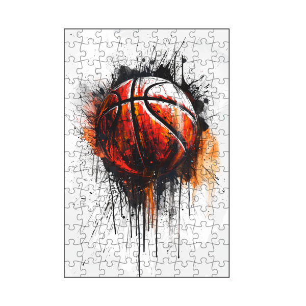 artboxONE Puzzle "Basketball Ball Modern (matart)" artboxONE - Sport - Basketball,Korb,Ball,Basketballspieler,Nba,Spieler,Mannschaft,Sport,Modern