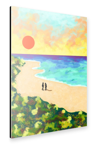 Alu-Dibond "Goldene Glanzkunst" 30x20 cm artboxONE