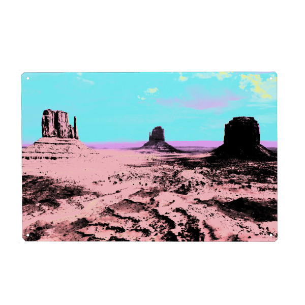 Holzbild "Pop Art Monument Valley" artboxONE - Natur,Reise,Reise / Länder