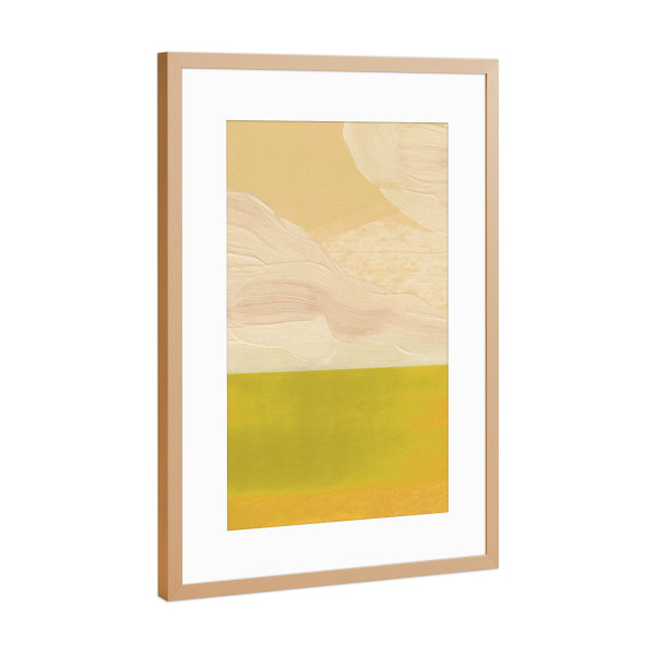 Poster mit Rahmen Kupfer "Galitsyna - Endless Fields" artboxONE - Abstrakt
