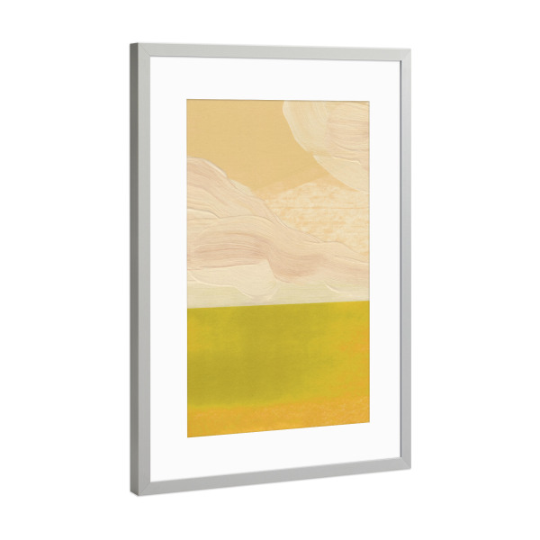 Poster mit Rahmen Silber "Galitsyna - Endless Fields" artboxONE - Abstrakt