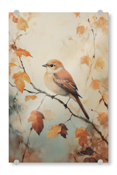 Acrylglasbild "Kleiner Vogel" artboxONE - Natur,Floral,Tiere,Halloween - Vogel,Kleiner vogel,Vögel