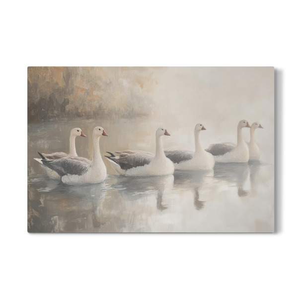 Galerie-Print "Gänse in der Lagune" 75x50 cm artboxONE