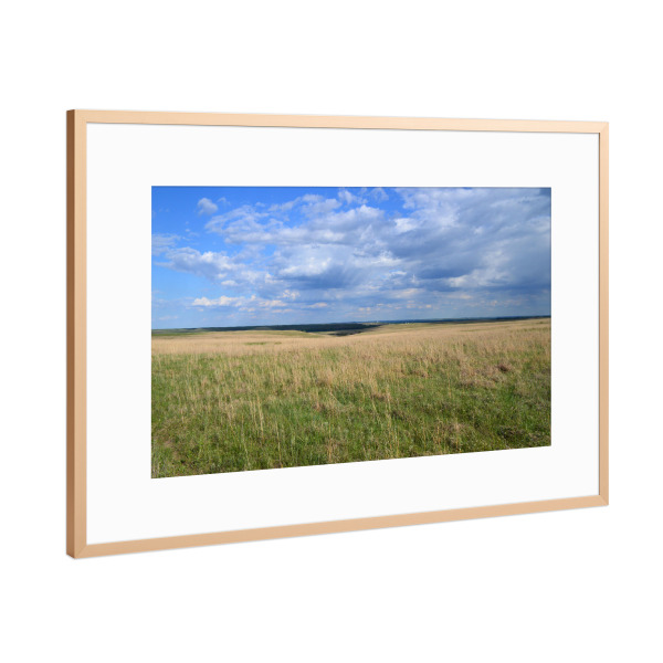 Poster mit Rahmen Kupfer "Mid western Prairie" artboxONE - Natur,Reise,Reise / Länder