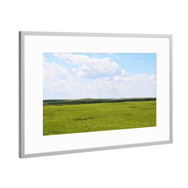 Poster mit Rahmen Silber "Tallgrass Prairie USA" artboxONE - Natur,Reise,Reise / Länder