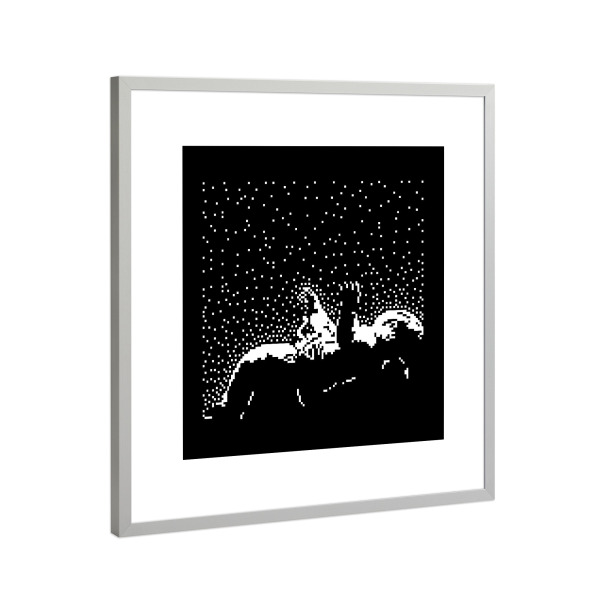 Poster mit Rahmen Silber "Weltraumträume" artboxONE - Reise,Galaxy