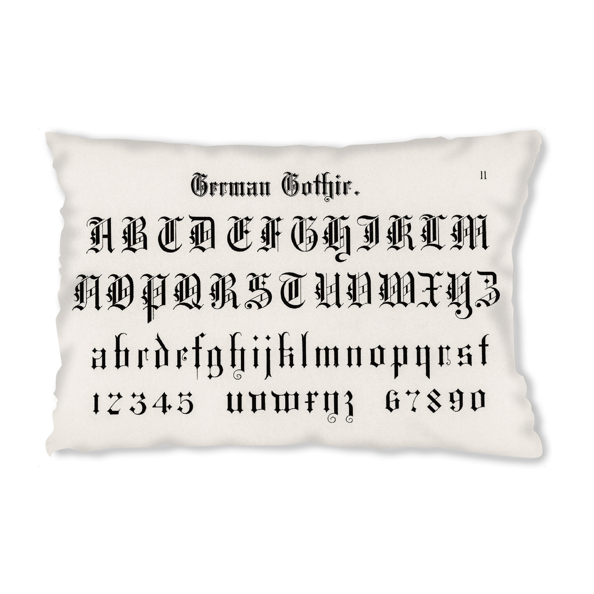 Design-Kissen "Germanisches Alphabet" artboxONE - Typografie,Buchstaben