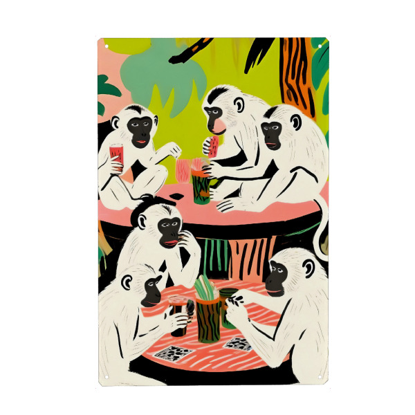 Metall Poster "Spielwochenende" artboxONE - Tiere