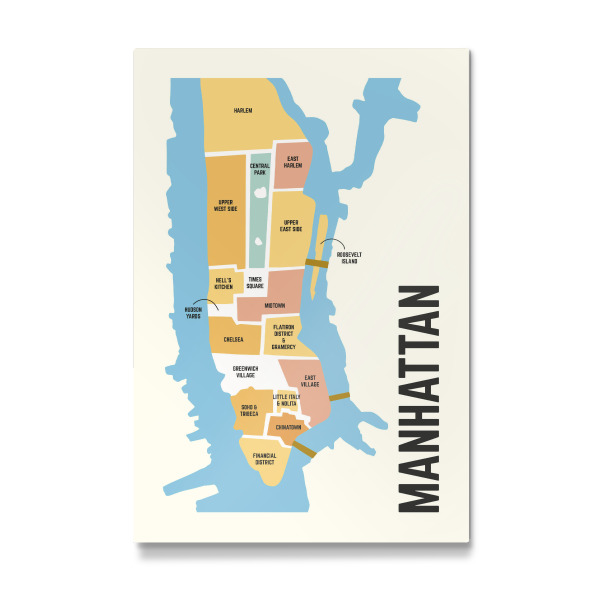 Galerie-Print "Map von Manhatten" 30x20 cm artboxONE