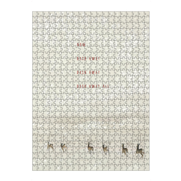 Puzzle Ravensburger "Hirsch schneidig" artboxONE - Typografie,Weihnachten - Hirsch,Rentier,Feiertag,Weihnachten - Bild hirsch