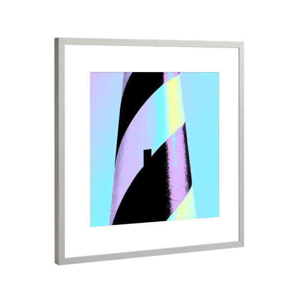 Poster mit Rahmen Silber "Lighthouse Triptychon Mitte" artboxONE - Reise,Architektur,Reise / Strand und Meer,Reise / Länder