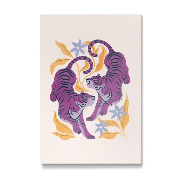 Galerie-Print "Tigerstärke in Lila" 30x20 cm artboxONE