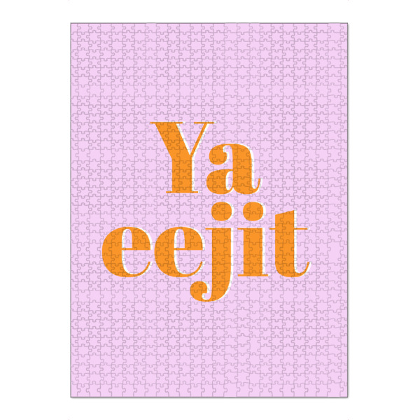 Puzzle Ravensburger "Ya Eejit (Dumm oder Narr)" artboxONE - Typografie,Reise,Menschen