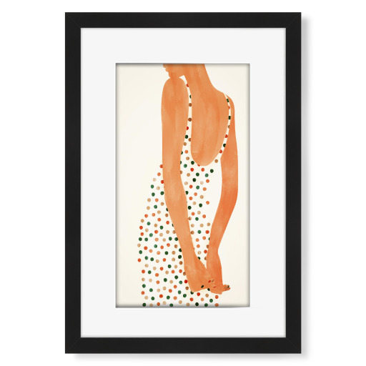 Girl with polka dot dress by TAS