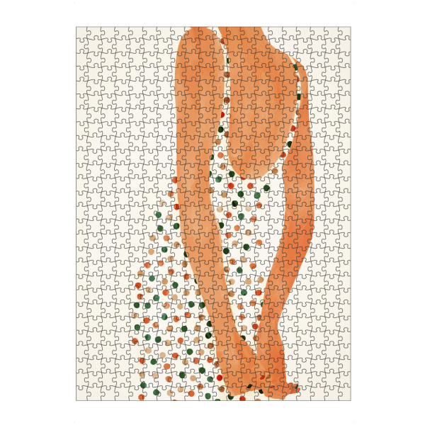 Puzzle Ravensburger "Girl with polka dot dress by TAS" artboxONE - Abstrakt,Menschen,Fashion
