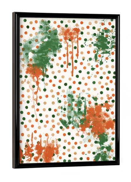 Poster mit schwarzem Rahmen "Buntes Polka Dot von TAS" artboxONE - Abstrakt,Fashion