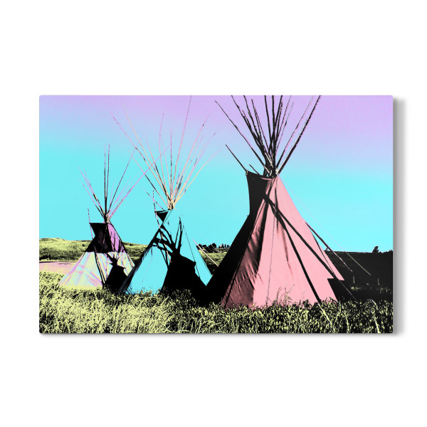 Galerie-Print "Native American Teepees Pop Art" 30x20 cm artboxONE