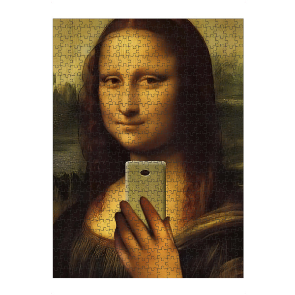 Puzzle Ravensburger "Mona Social" artboxONE - Menschen,Lustig