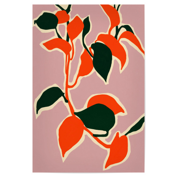 Poster 30x20 cm "Blattabstraktion" artboxONE - Abstrakt