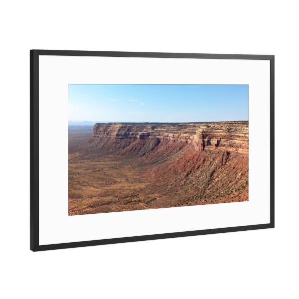 Poster mit Rahmen Schwarz (Metallic) "Die Canyonlands in Utah" artboxONE - Natur,Reise,Reise / Länder