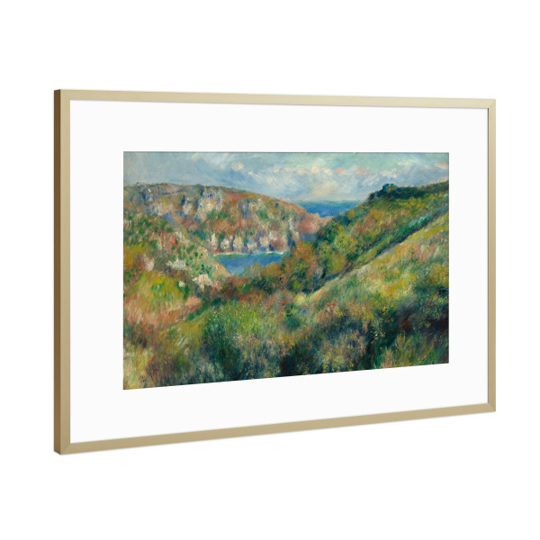 Poster mit Rahmen Gold "Guernsey" artboxONE - Natur,Reise,Reise / Länder,Für Mama,Für Papa