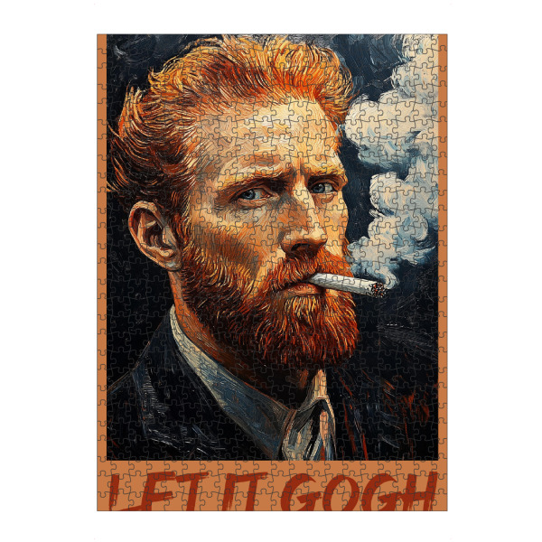 artboxONE Puzzle "Smoking let it gogh" artboxONE - Typografie,Abstrakt,Männer