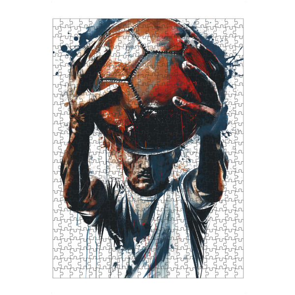 artboxONE Puzzle "Footballer Ball Modern (matart)" artboxONE - Sport,Sport / Fußball - Fußball,Fußballer,Fußball,Spieler,Ball,Team,Sport,Modern