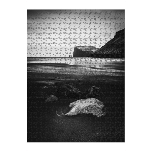 Puzzle Ravensburger "Rough Faroe Islands" artboxONE - Natur,Reise,Schwarzweiß,Reise / Strand und Meer,Reise / Länder