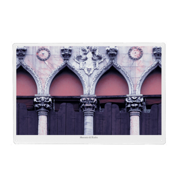Metall Poster "Rialtomarkt" artboxONE - Reise,Architektur,Städte / Venedig,Reise / Länder
