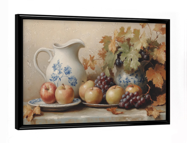 Poster mit schwarzem Rahmen "Porträt von Früchten" artboxONE - Essen & Trinken / Obst & Gemüse