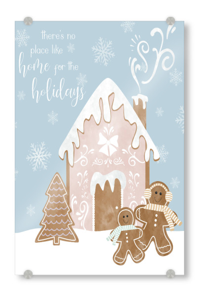 Acrylglasbild "Lebkuchenhaus I" artboxONE - Typografie,Weihnachten - Weihnachten,Lebkuchenhaus