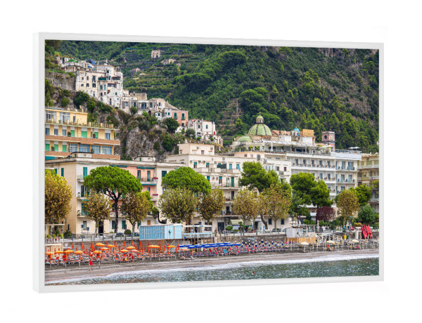 Poster mit weißem Rahmen "Blick auf Maiori" artboxONE - Reise,Architektur,Reise / Strand und Meer,Reise / Länder