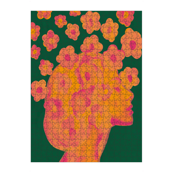 artboxONE Puzzle "Bloom von TAS - Grün" artboxONE - Natur,Floral,Abstrakt