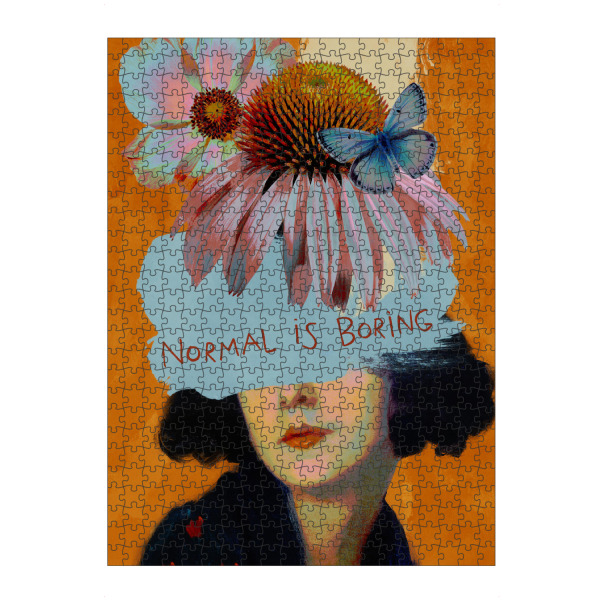 Puzzle Ravensburger "„Normal is Boring“ von TAS" artboxONE - Natur,Floral,Abstrakt