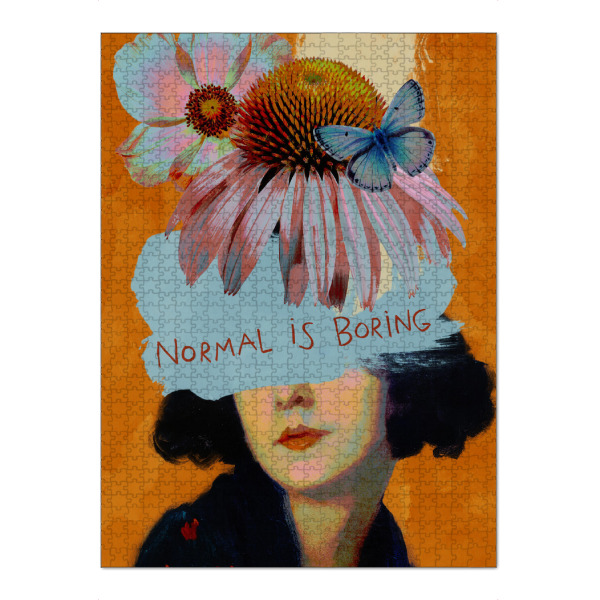 Puzzle Ravensburger "„Normal is Boring“ von TAS" artboxONE - Natur,Floral,Abstrakt
