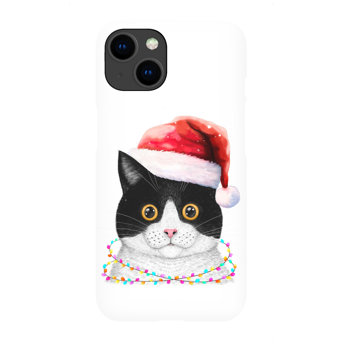 iPhone "Weihnachtsmannkatze" Premium-Case Handyhülle artboxONE