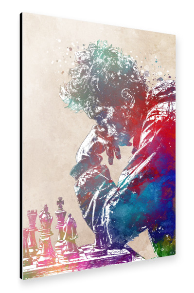 Alu-Dibond "Schachsportkunst D" 75x50 cm artboxONE
