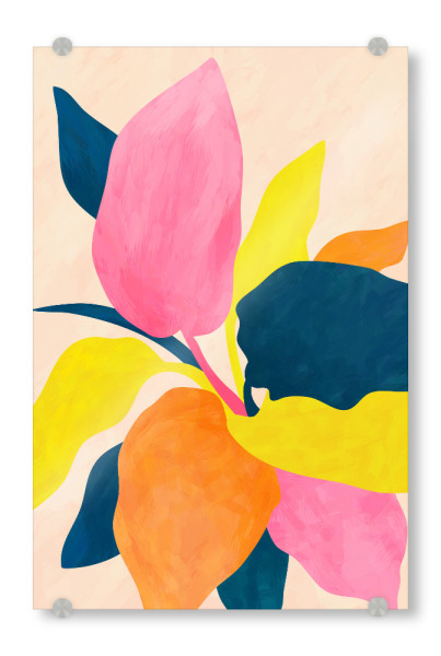 Acrylglasbild "Spritzer Natur" artboxONE - Floral,Abstrakt