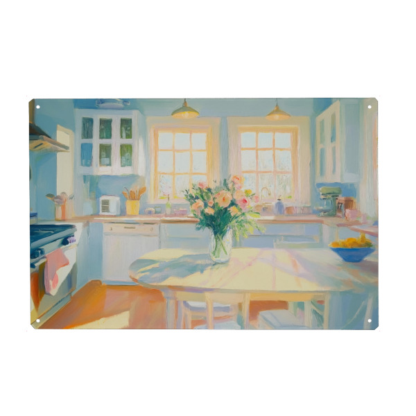 Holzbild "Pastellküche" artboxONE - Abstrakt - Pastell,Küche,Esszimmer,Esszimmer,Speisekammer,Hausgemacht