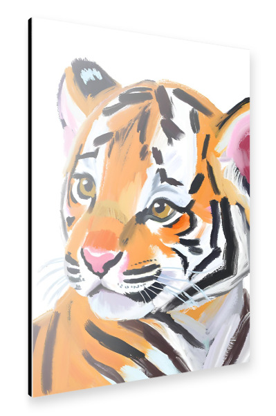Alu-Dibond "Kleiner Tiger" 30x20 cm artboxONE