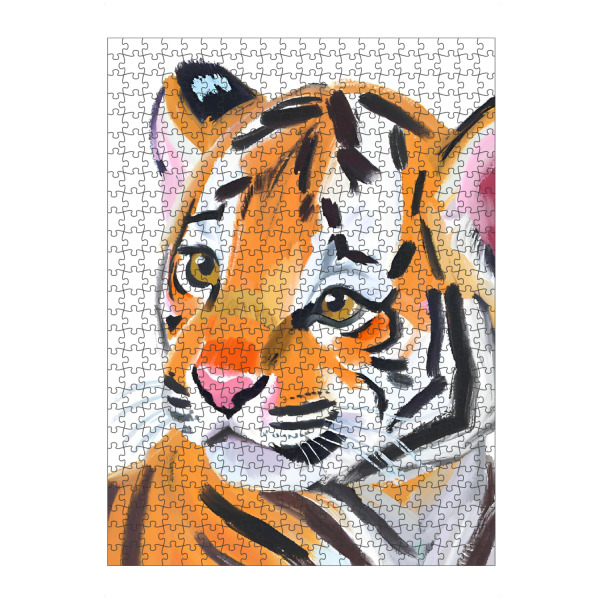 Puzzle Ravensburger "Kleiner Tiger" artboxONE - Für Kinder,Tiere,Abstrakt
