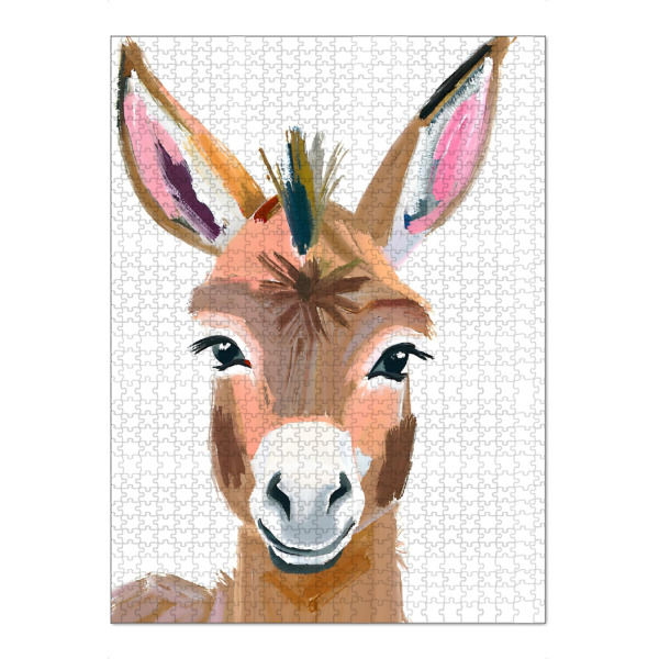 Puzzle Ravensburger "Kleiner Esel" artboxONE - Für Kinder,Tiere,Abstrakt,Lustig