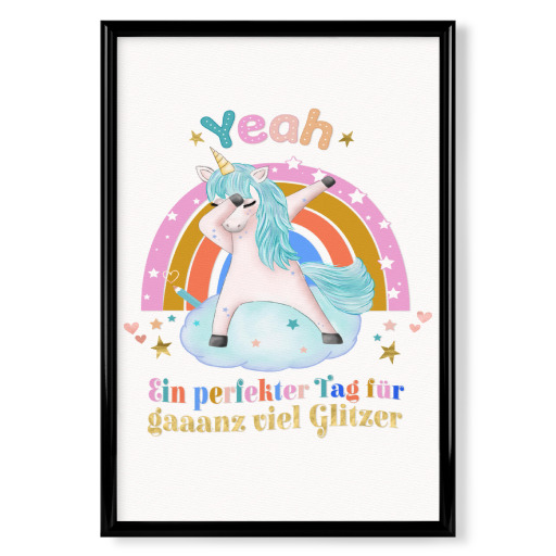 Glitzertag mit Einhorn