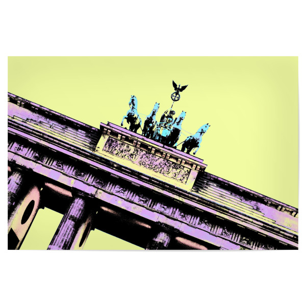 Poster 30x20 cm "Pop Art Brandenburger Tor" artboxONE - Städte / Berlin,Reise,Architektur,Reise / Länder