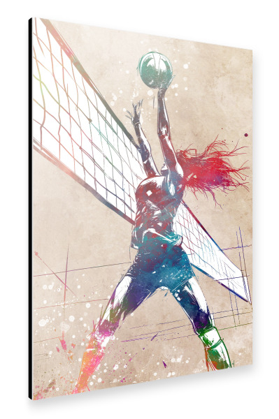 Alu-Dibond "Volleyballsportkunst C" 75x50 cm artboxONE