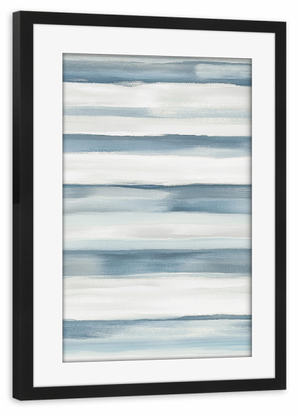 Poster mit Rahmen schwarz "Elegante Streifenmalerei" artboxONE - Abstrakt,Geometrie